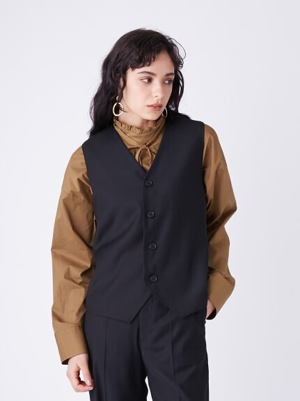 Mila Owen 後バックルベルトスーツベスト