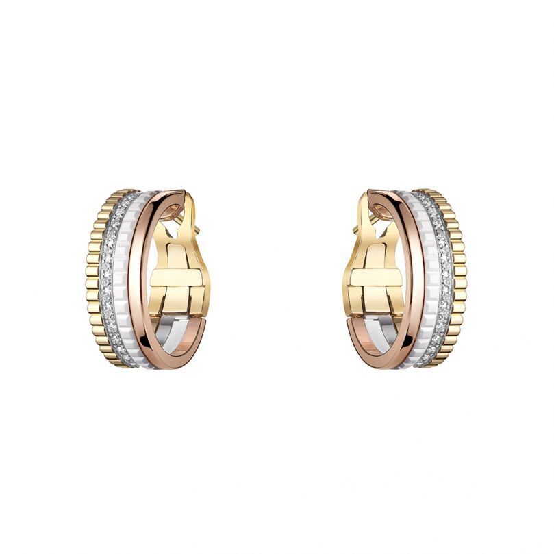 BOUCHERON QUATRE WHITE EDITION キャトル ホワイト フープイヤリング