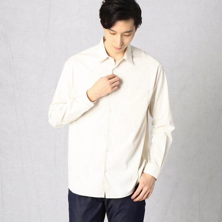 COMME CA MEN ロイヤルオックスフォード　ショートポイントカラーシャツ
