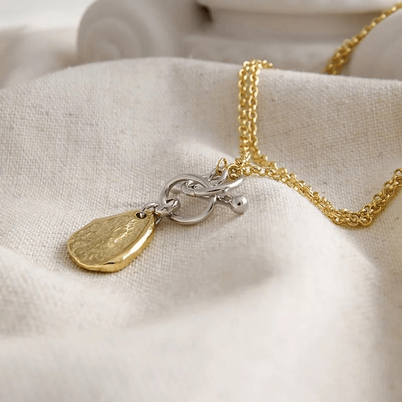 one sea S925 plate mantel necklace