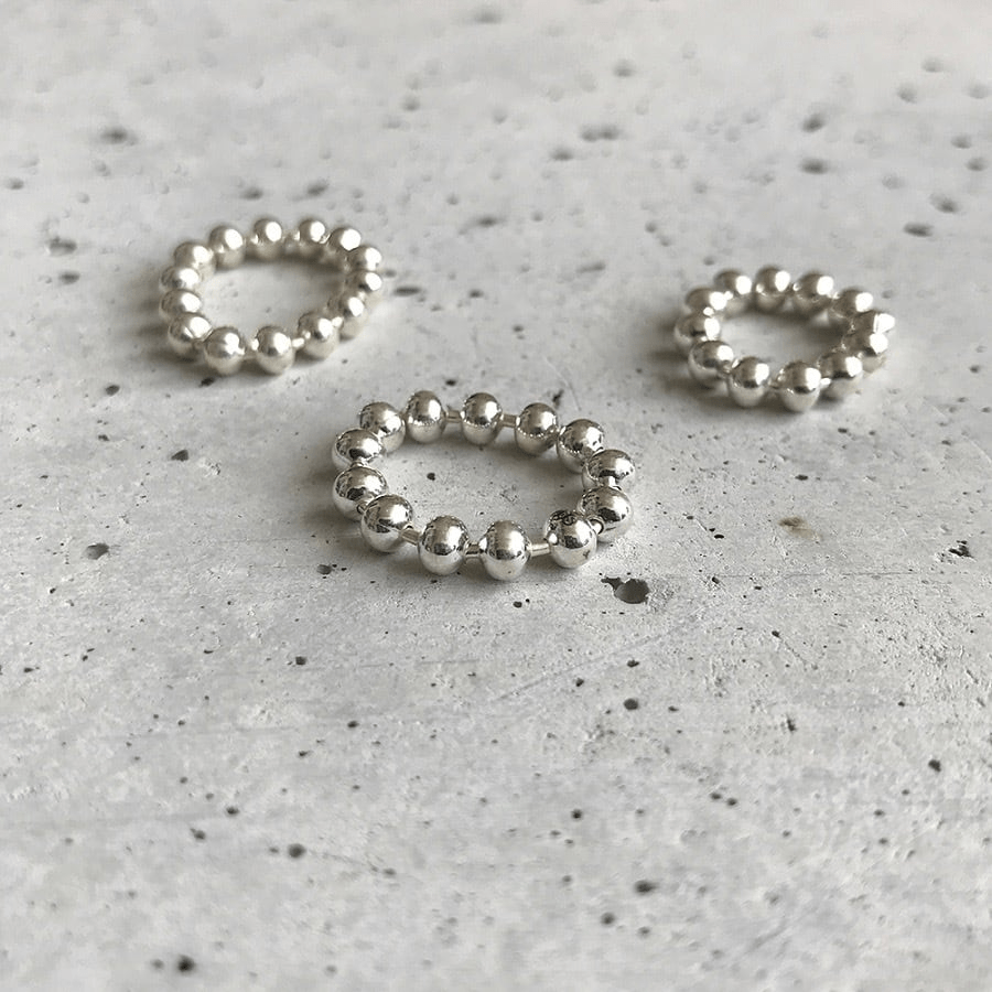 one sea S925 4mm ball chain ring (R120)