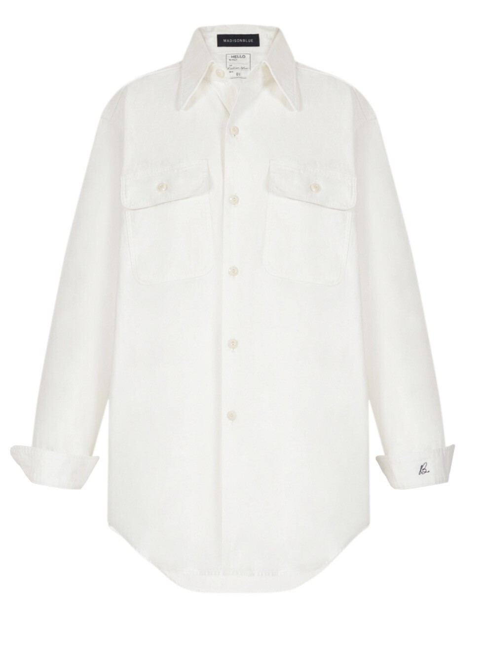 MADISONBLUE HAMPTON BACK SATIN SHIRT