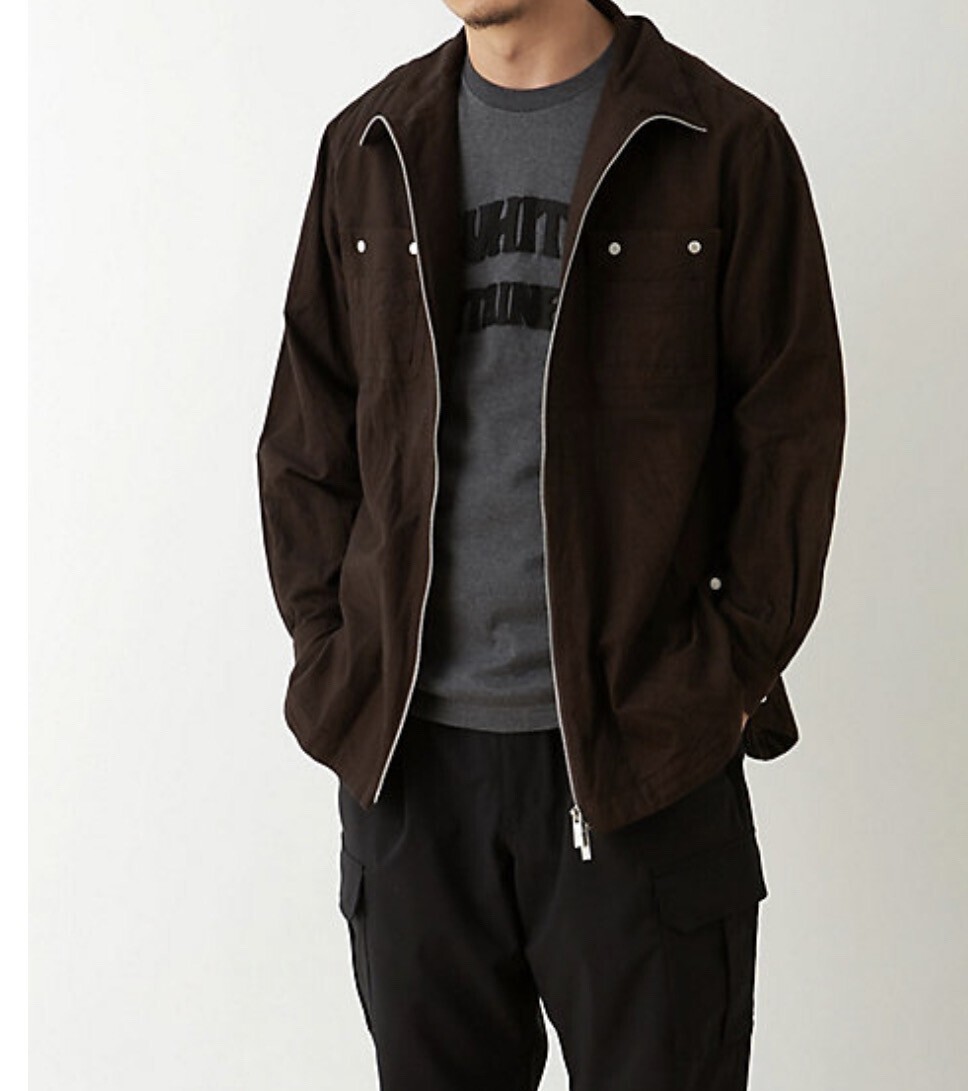 White Mountaineering FLANNEL ZIP SHIRT