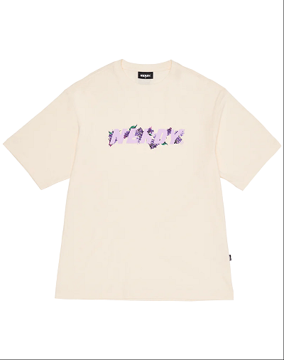 NERDY [22SS] ロゴフローラル半袖Tシャツ