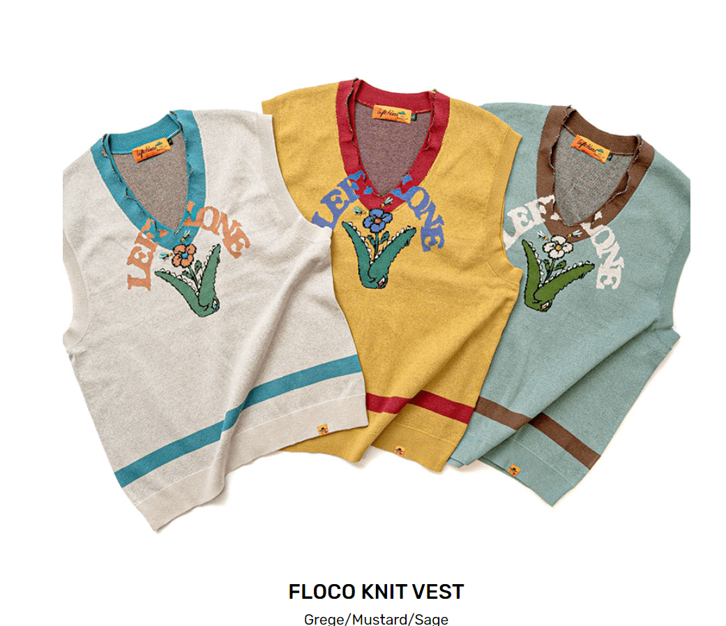 LEFT ALONE FLOCO KNIT VEST