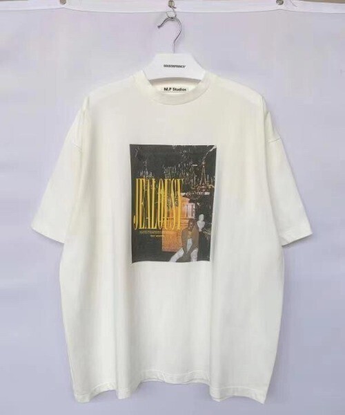 M.P Studios ビッグシルエットヴィンテージ加工ロックTシャツ