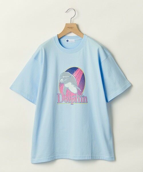 info. BEAUTY&YOUTH 【WEB限定】アニマル プリント クルーネックTシャツ