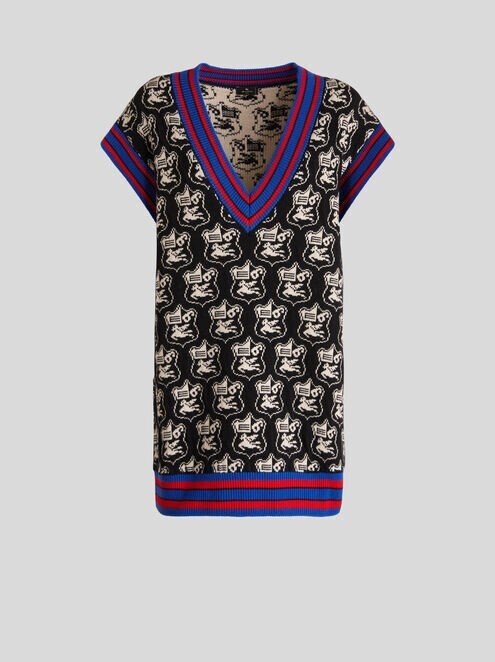 ETRO ジャカード ニット ベスト