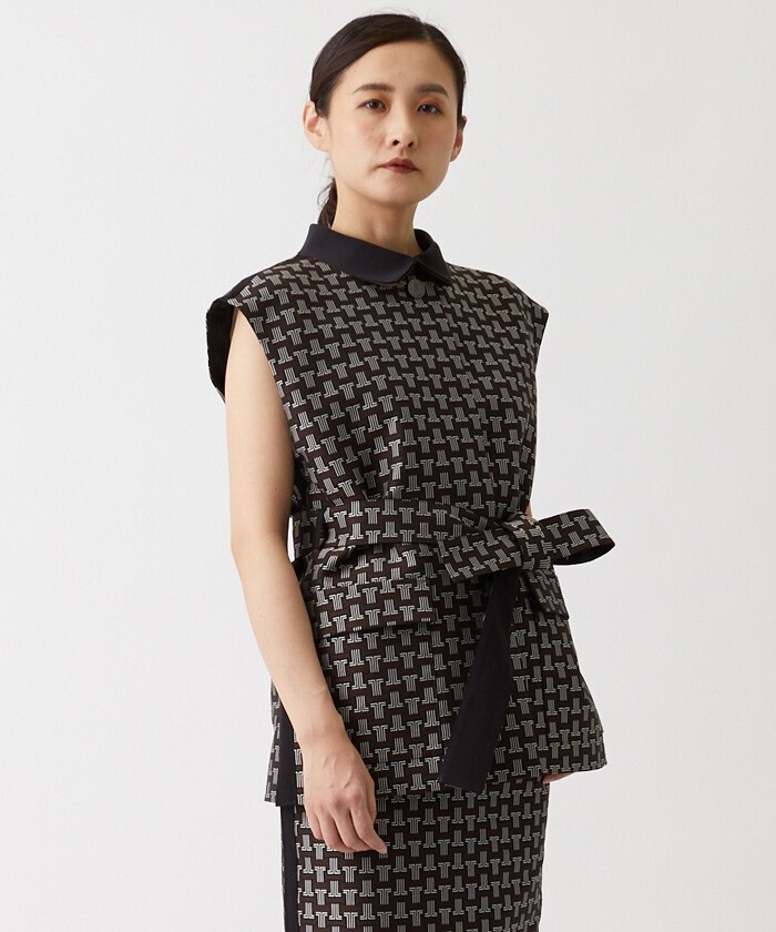 LANVIN COLLECTION モノグラムジャガードベスト
