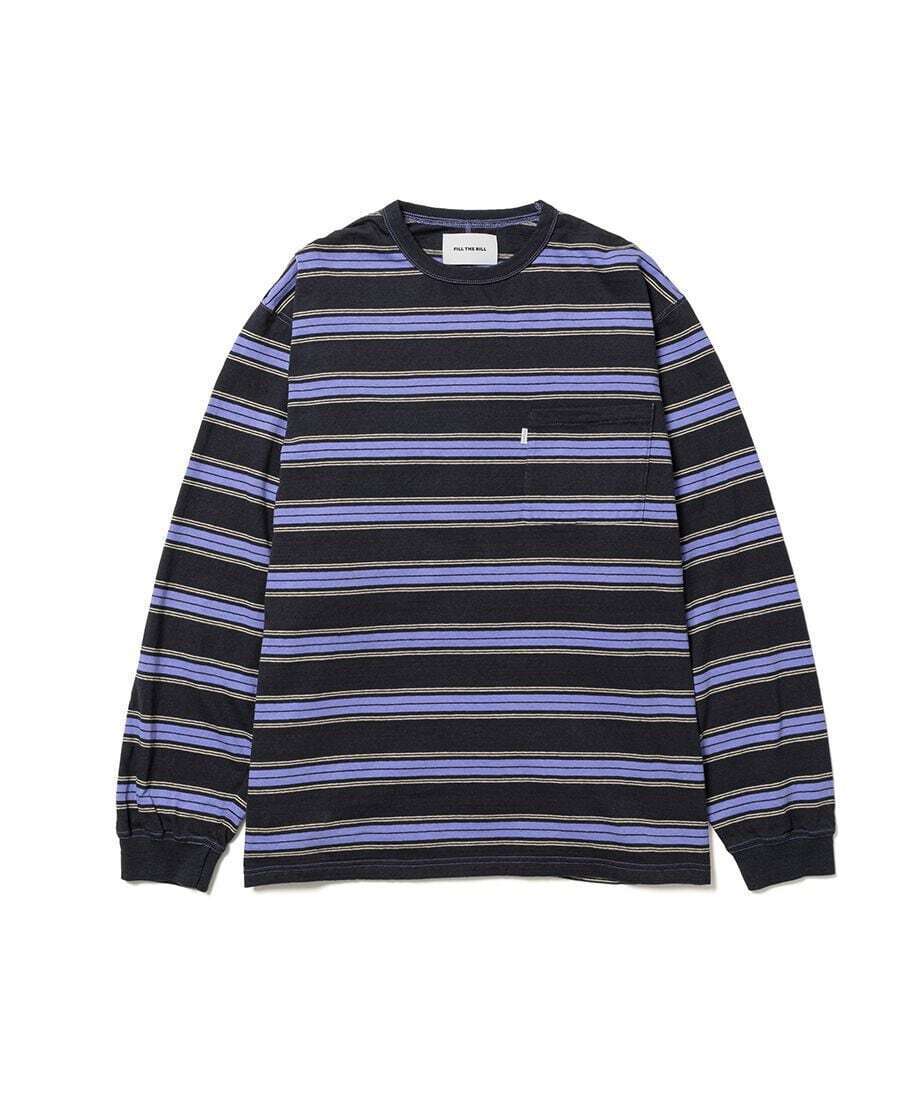 FILL THE BILL RAFFY BORDER LONG TEE
