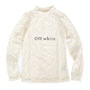 w closet カットソー//総レース ハイネック 長袖