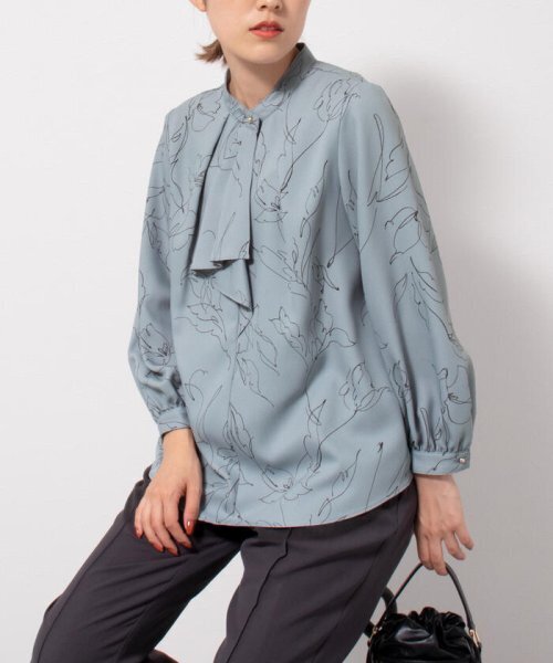 NOLLEY’S sophi ジョーゼットラッフルブラウス