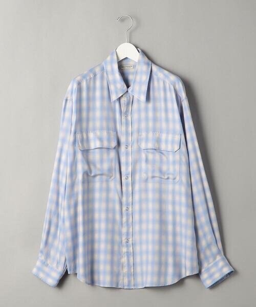 BEAUTY&YOUTH UNITED ARROWS BY ドレープ オンブレチェック シャツ