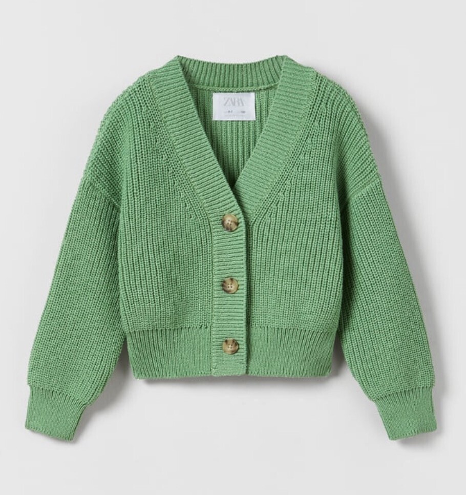 ZARA ショート丈ニットカーディガン