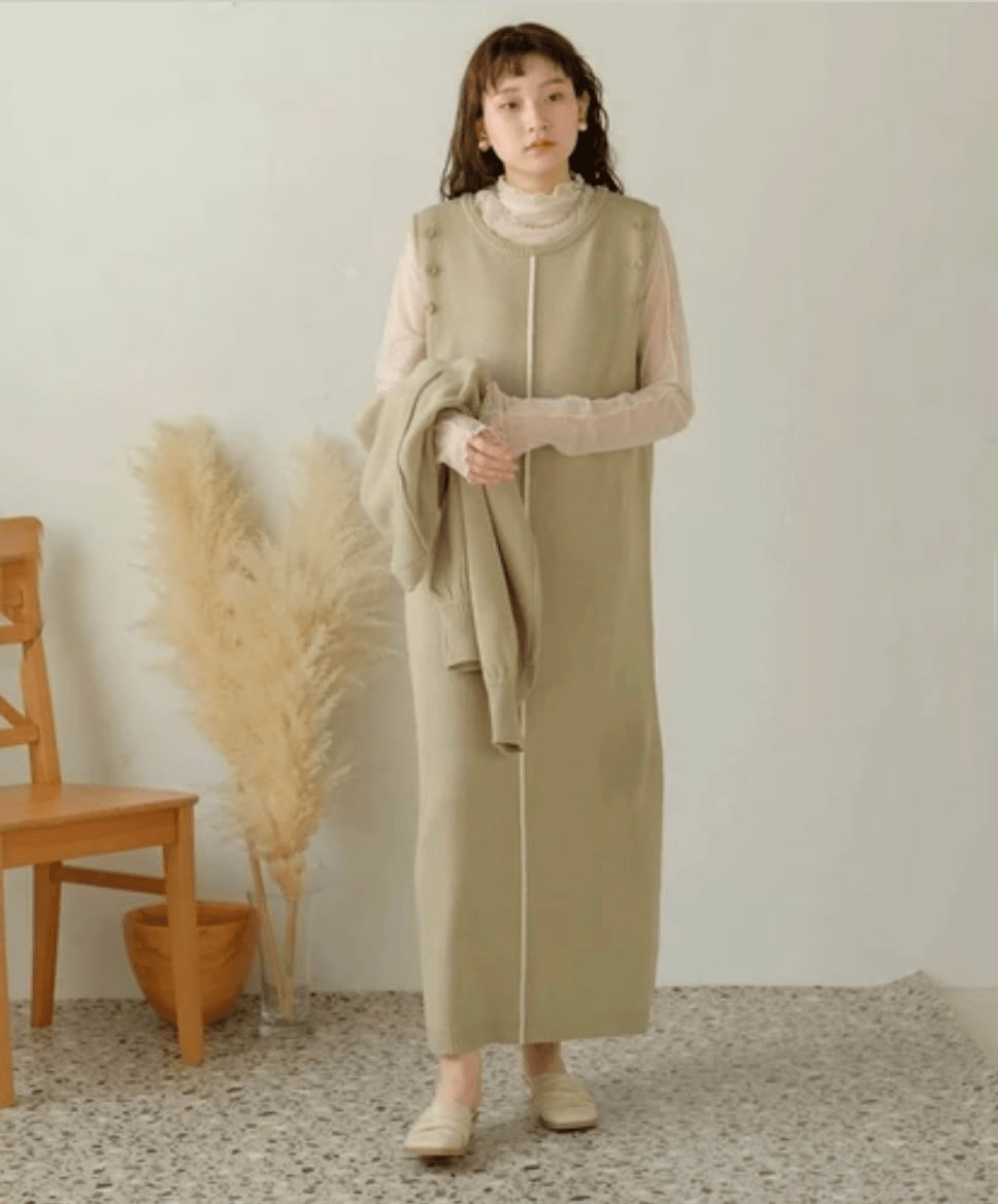 JBG company 単品でも使える!ボレロ+ニットワンピースセット