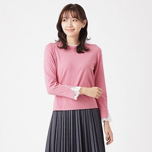 TO BE CHIC レースコンビニットプルオーバー
