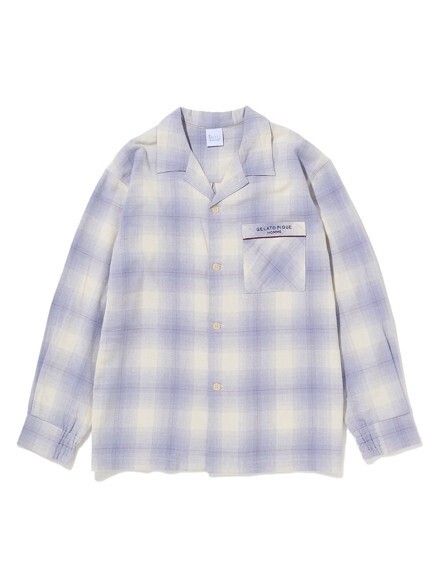 GELATO PIQUE HOMME オンブレチェックネルシャツ