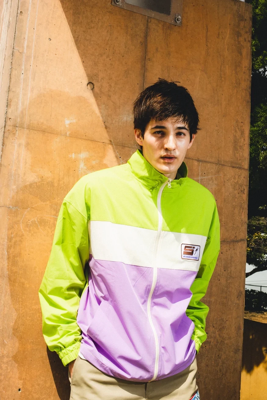 My Sugar Babe PALE COLOR BLOCKED NYLON JACKET