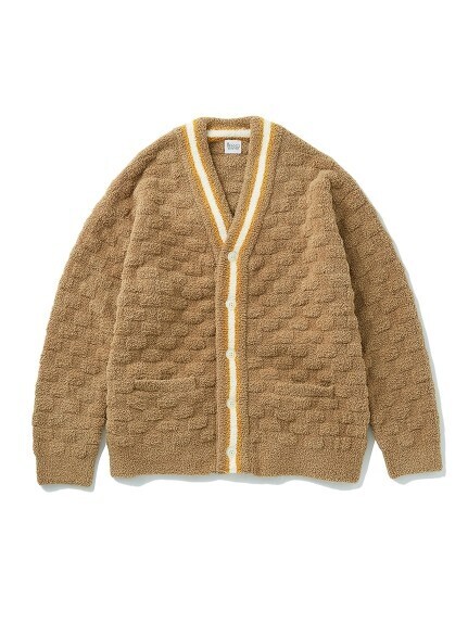 GELATO PIQUE HOMME ベビモコビスケットジャガードカーディガン