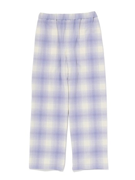 GELATO PIQUE HOMME オンブレチェックネルロングパンツ
