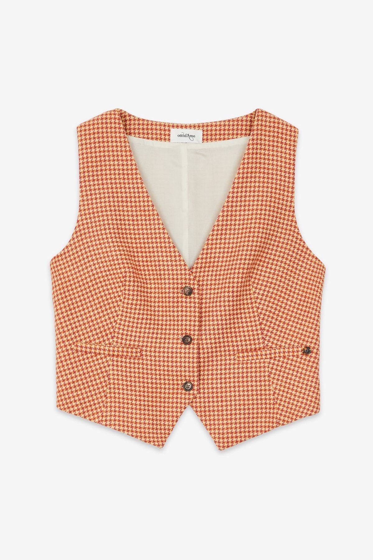 ottod'Ame Houndstooth waistcoat