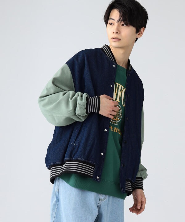 BEAMS HEART デニム ビッグ スタジャン