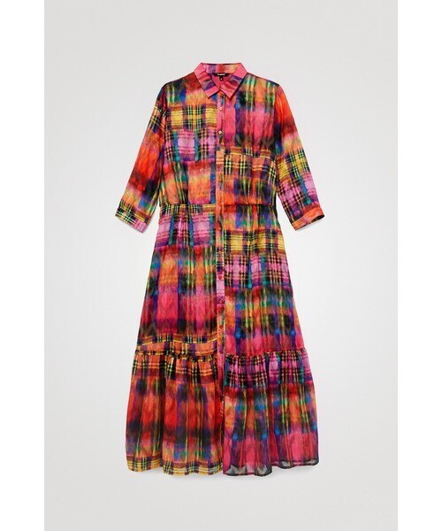 Desigual ミディシャツワンピース
