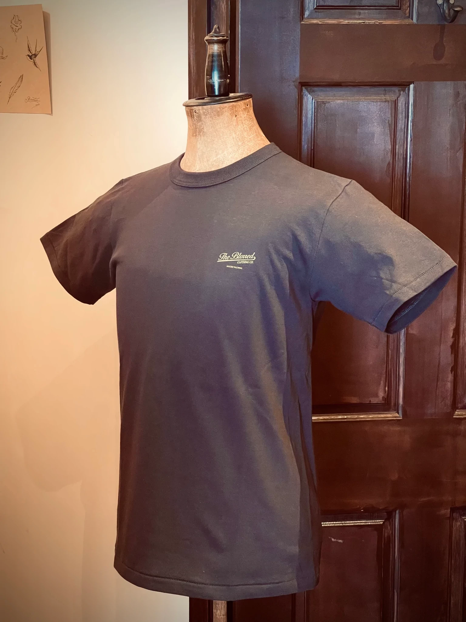BLURRED CLOTHING BLD092 CLASSIC LOGO T-SHIRTS