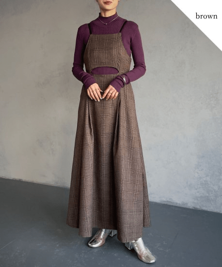 &g’aime Check flare dress/988-61401