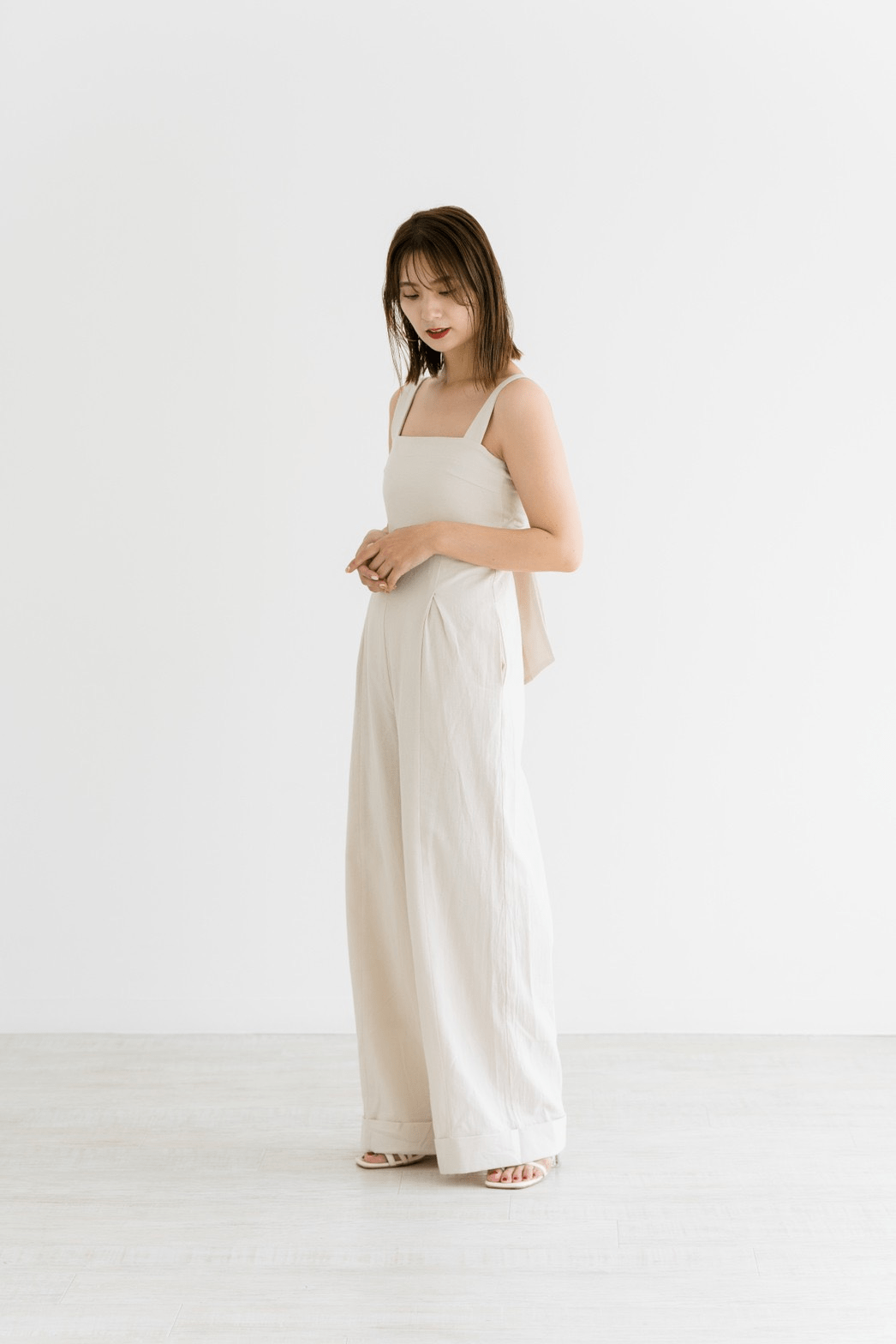mite back ribbon overalls