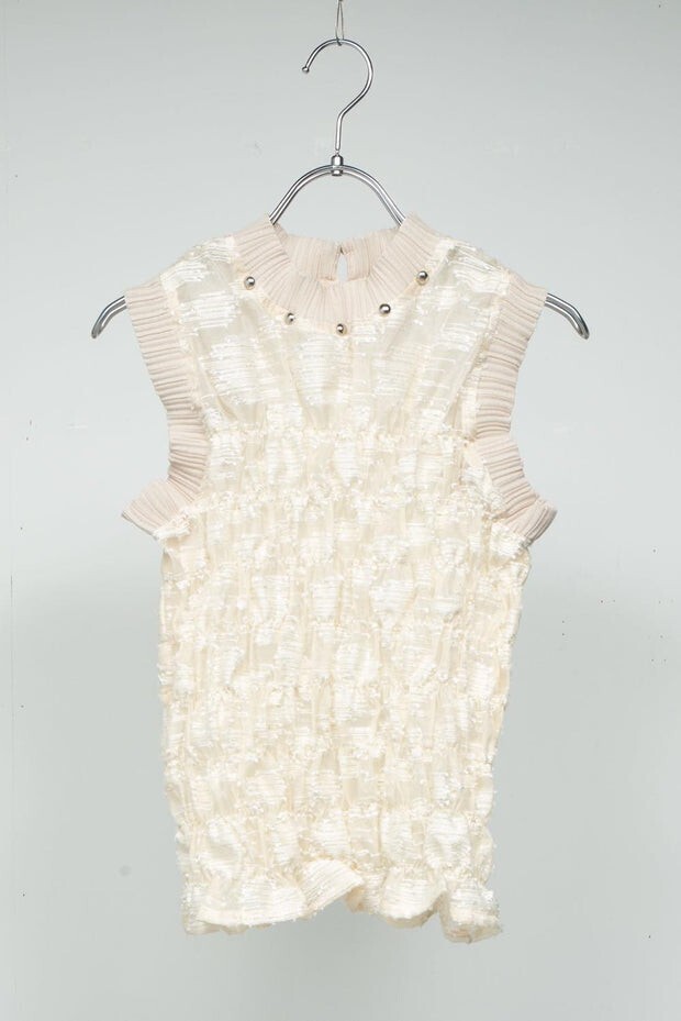 FUMIKU Water surface Jacquard Tops