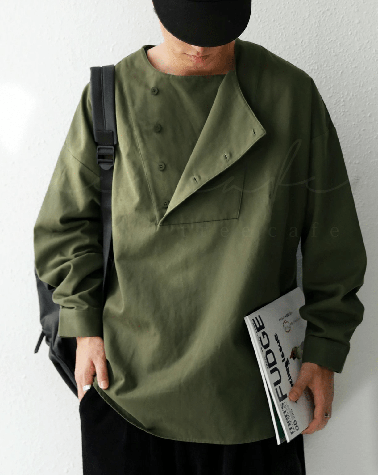 antiqua ピーチ起毛 ブザムシャツ シャツ メンズ トップス・zk-00086