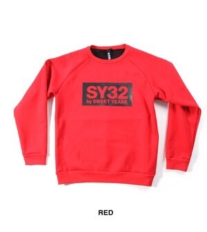 SY32 by SWEET YEARS ハートテッククルーネック (テクノロジーフリース)