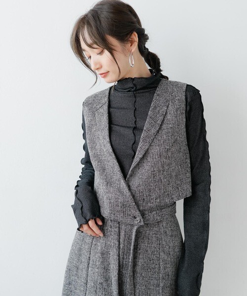 LADYMADE ベルトデザインショートベスト
