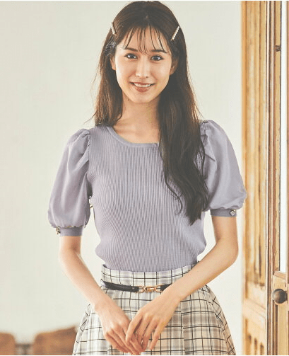 LAISSE PASSE 異素材スリーブプルオーバー