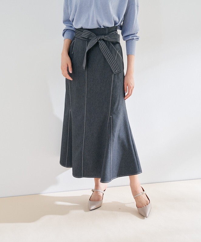 Stola. 配色ステッチマーメイドスカート