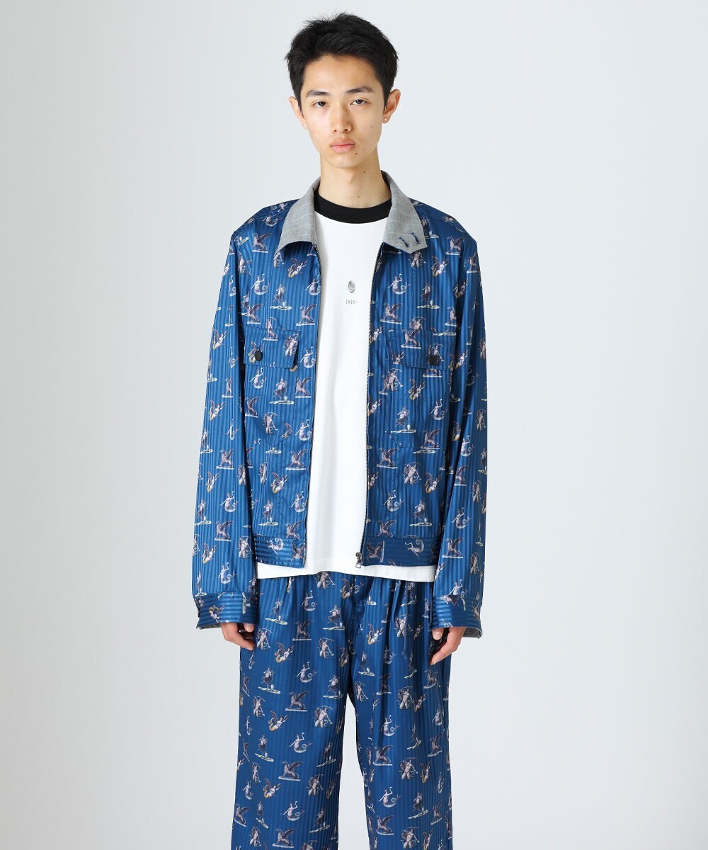 DIET BUTCHER Tartary pattern pajama blouson