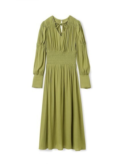 FRAY I.D ウエストシャーリングシフォンワンピース