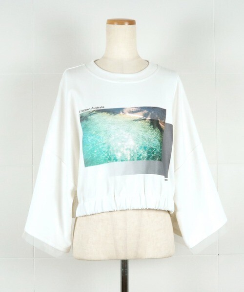 AULA AILA SEAフォトプリントTシャツ
