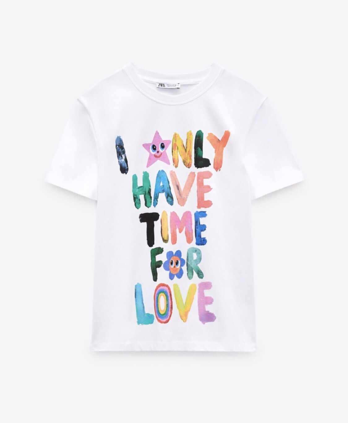ZARA HUMBERTO CRUZ SLOGAN T-SHIRT
