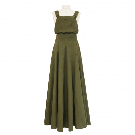 BayBee flare skirt salopette(khaki)