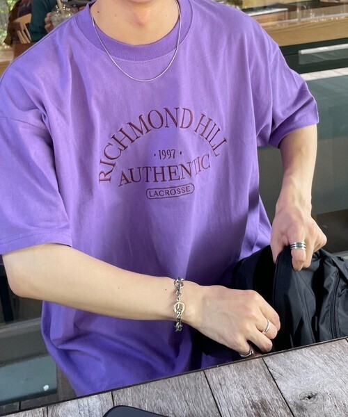 Discoat アーチロゴ刺繍クラブTシャツ