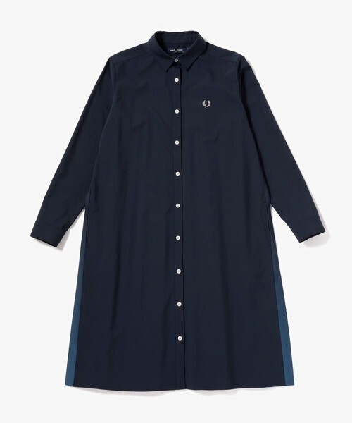 FRED PERRY Gradient Colour Shirt Dress