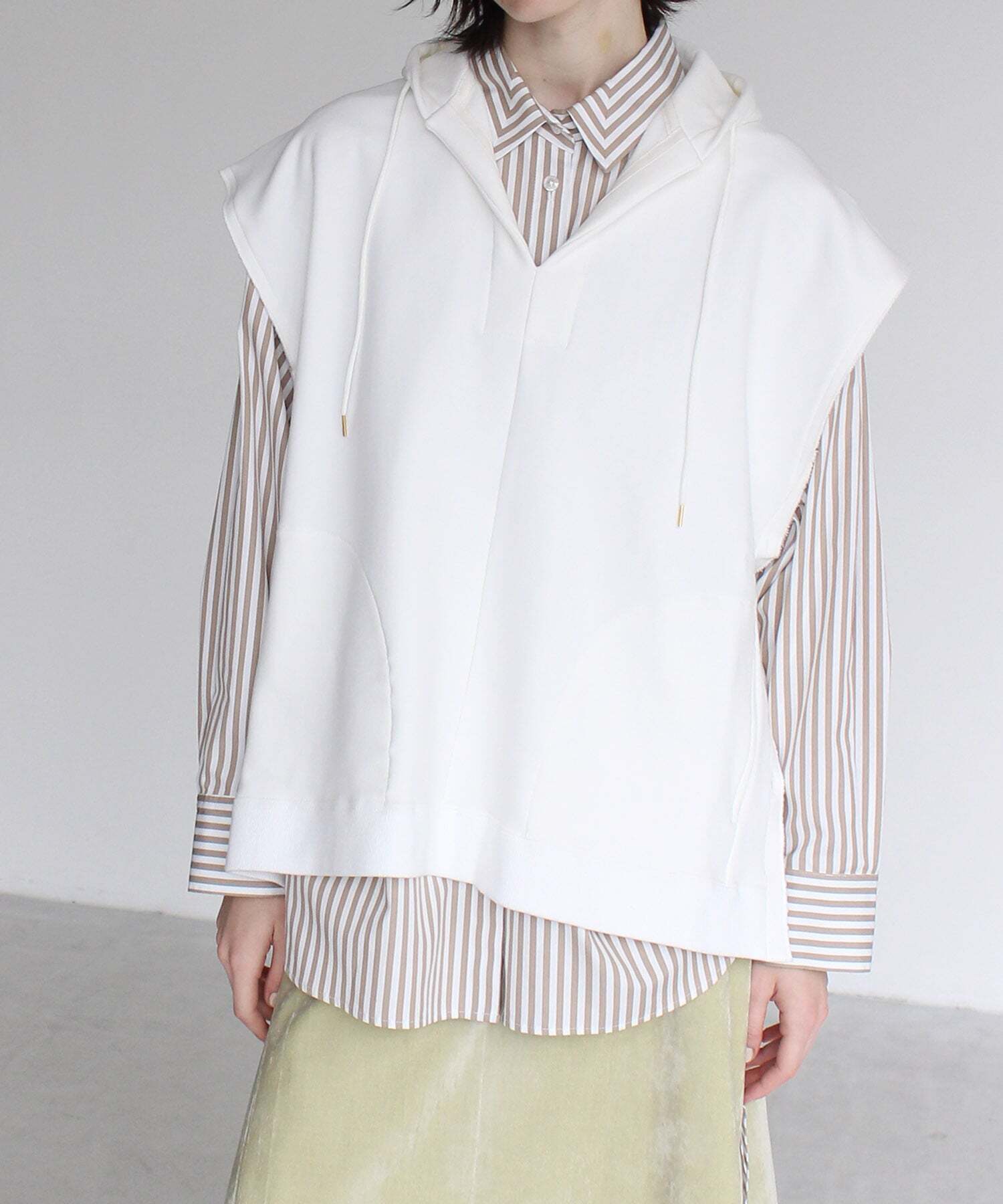 DRESSLAVE urake layered hoodie