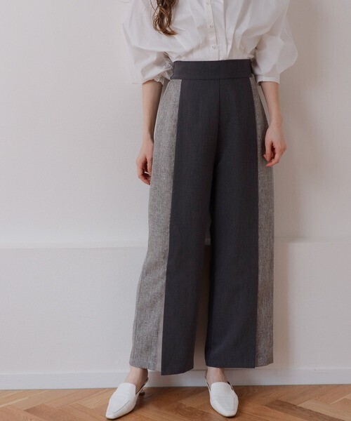 LADYMADE バイカラードッキングパンツ