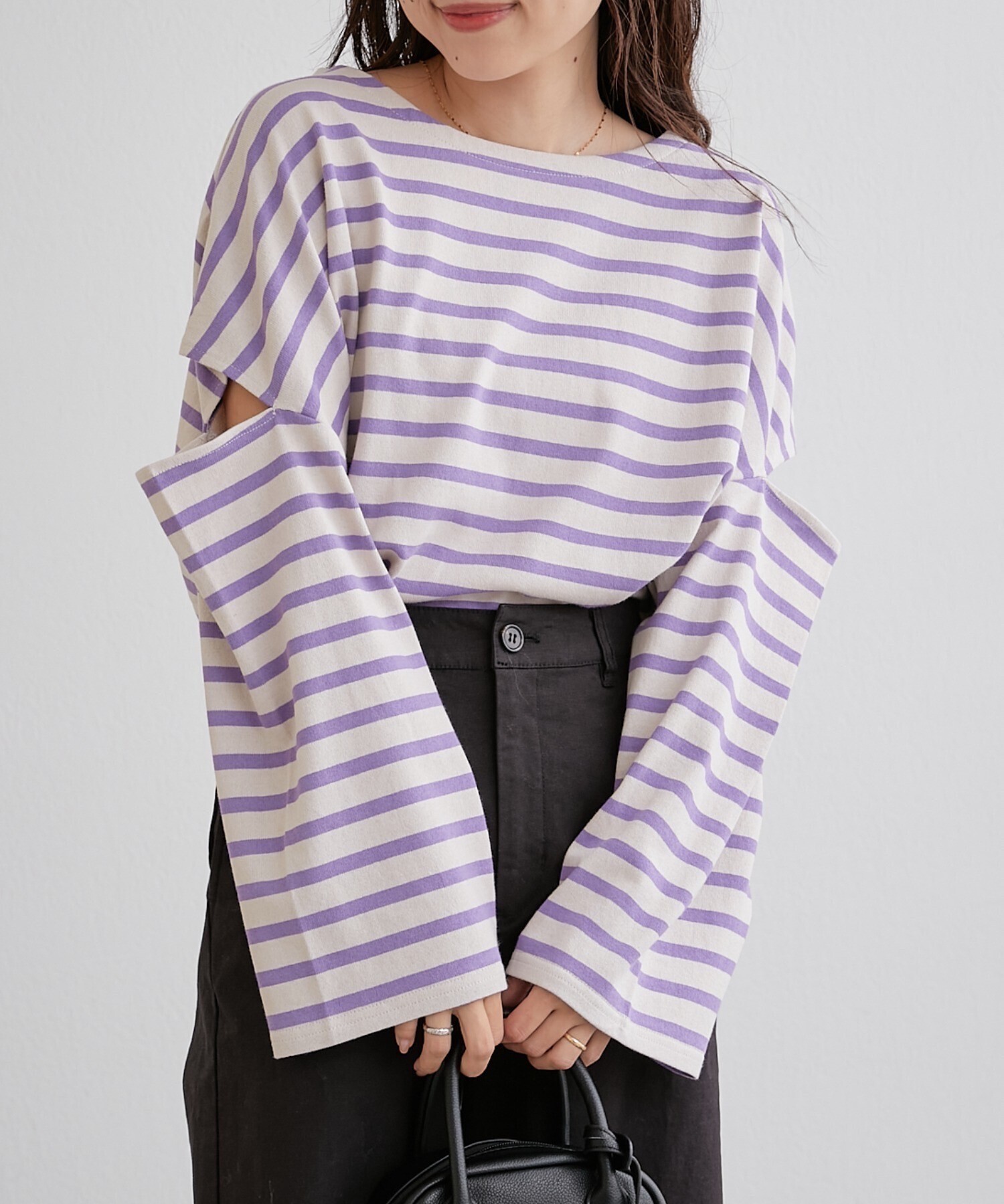 CIAOPANIC TYPY カットアウトボーダーロンTee