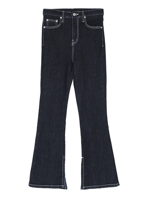ACYM Stitch fit flare デニム