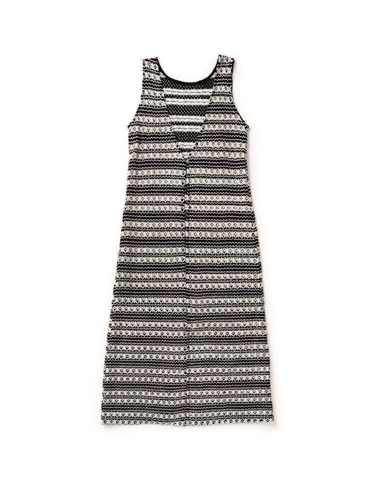 sahara Bi-color Yarn Long Vest