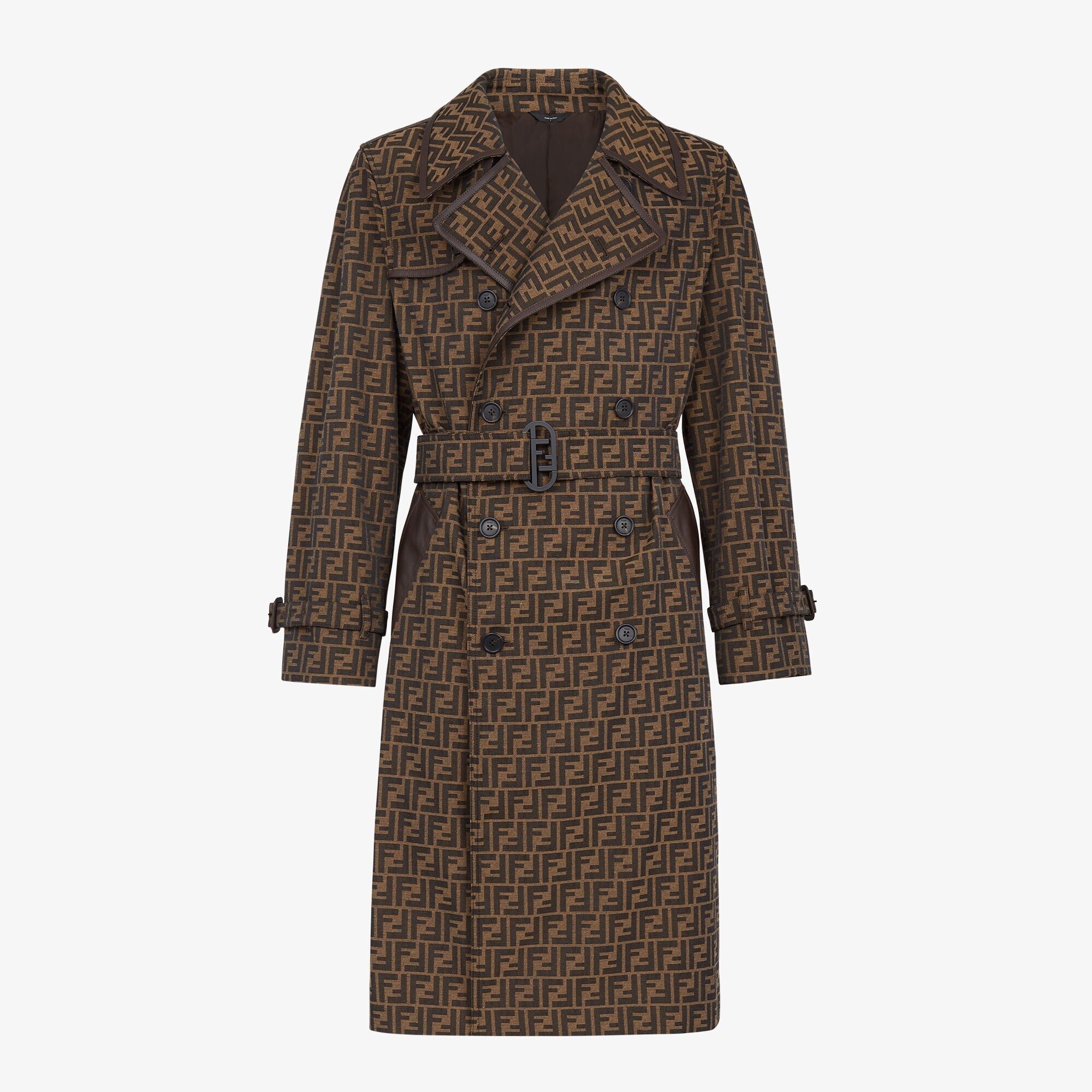 FENDI マルチカラー ファブリック トレンチコート