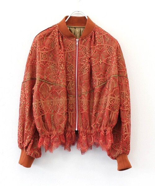 DRESSLAVE import lace blouson(ショート丈レースブルゾン)